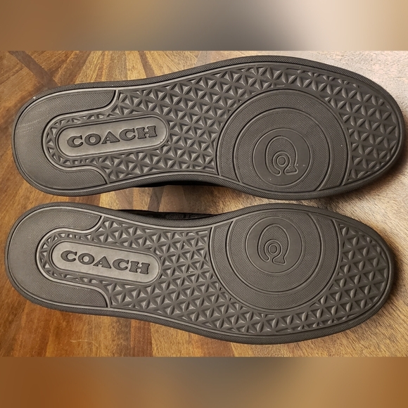 Coach High Line Signature Sneakers - Graphite/Black, M US 13D, Leather - Picture 15 of 15
